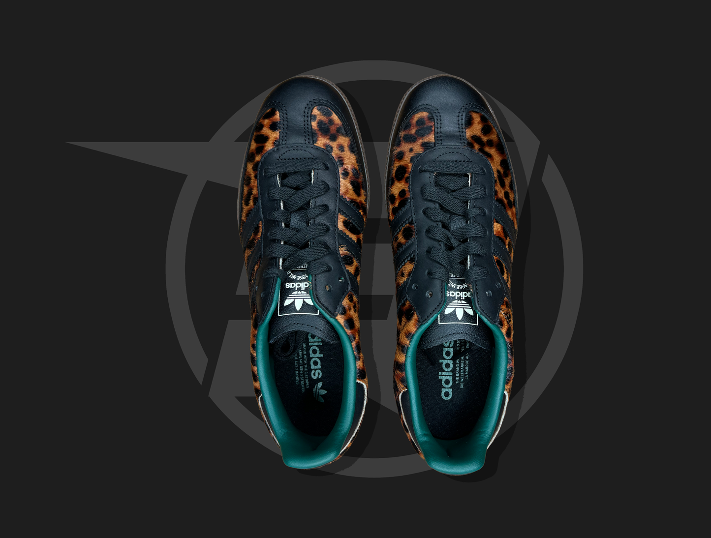 adidas Samba OG Black Green Leopard (Women's)