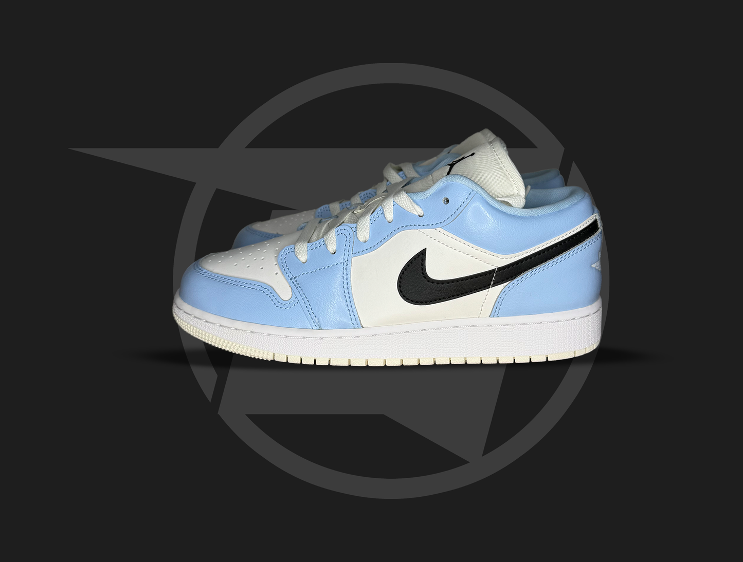Jordan 1 Low Ice Blue Black (GS)
