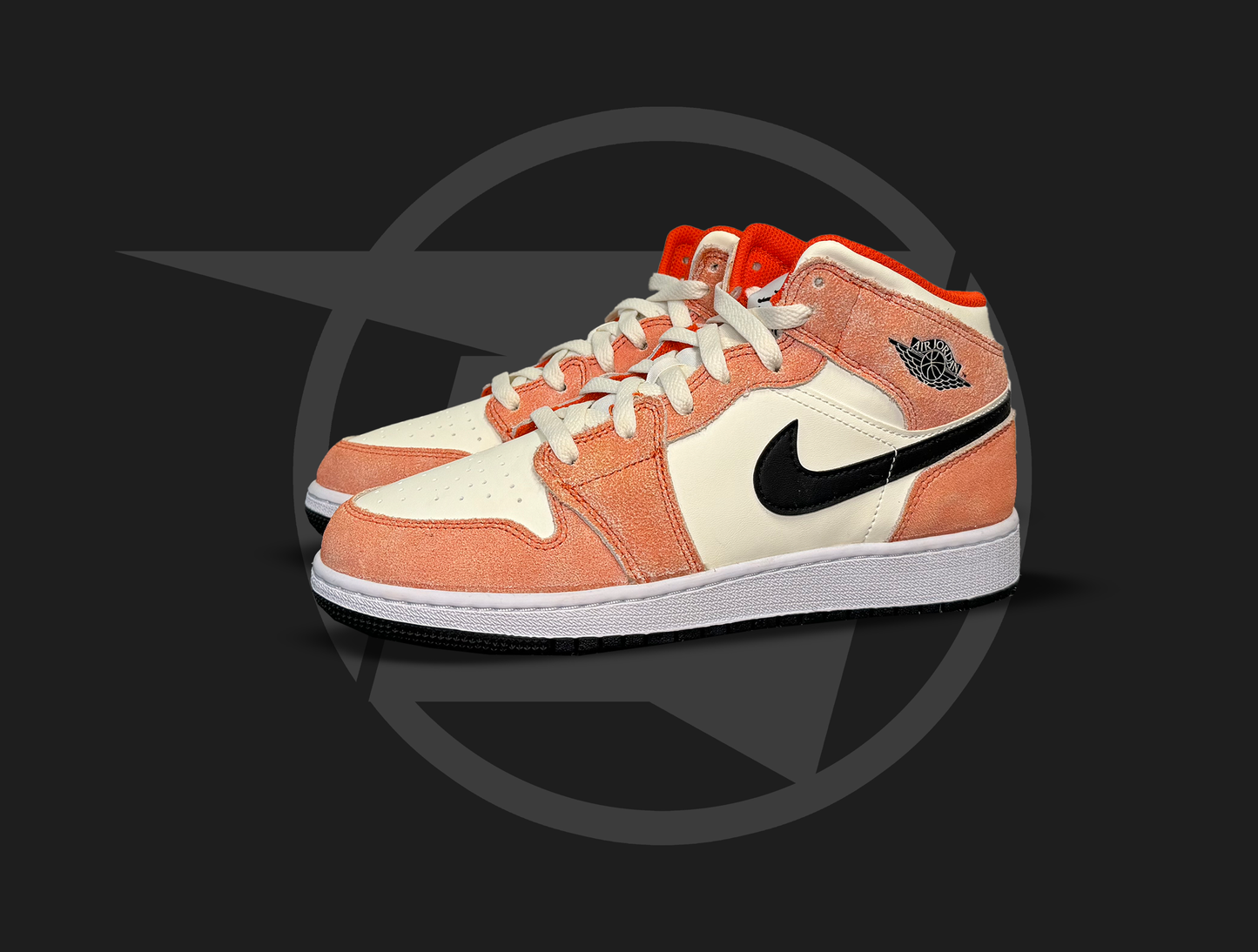 Jordan 1 Mid SE Orange Suede