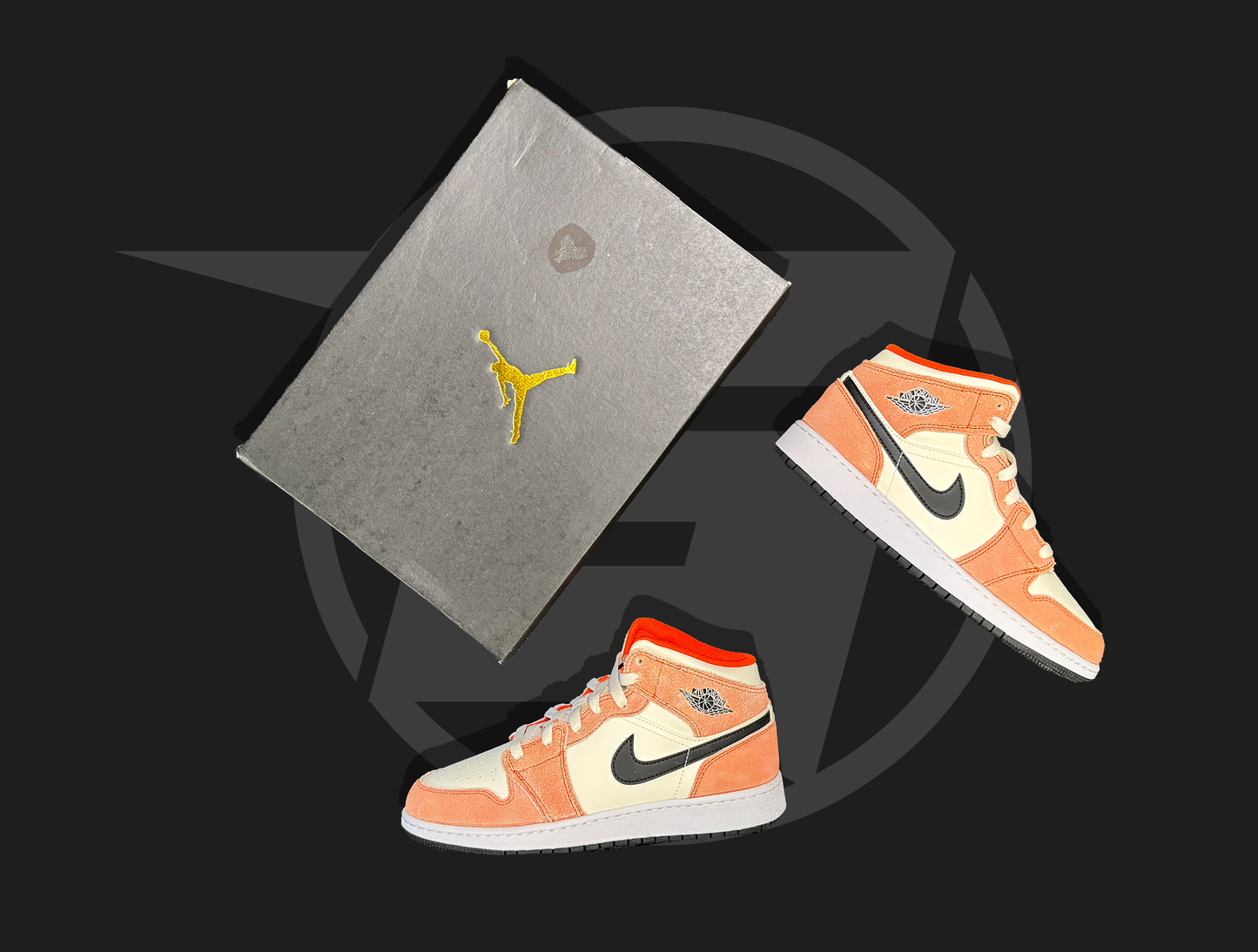 Jordan 1 Mid SE Orange Suede