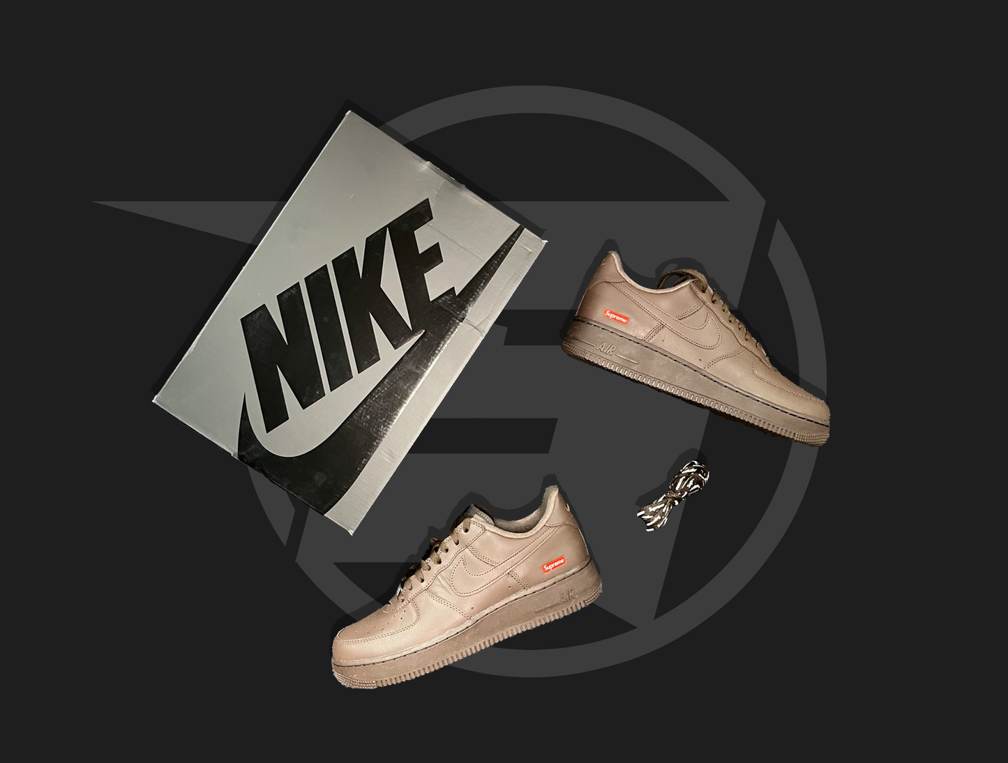 Nike Air Force 1 Supreme Baroque Brown