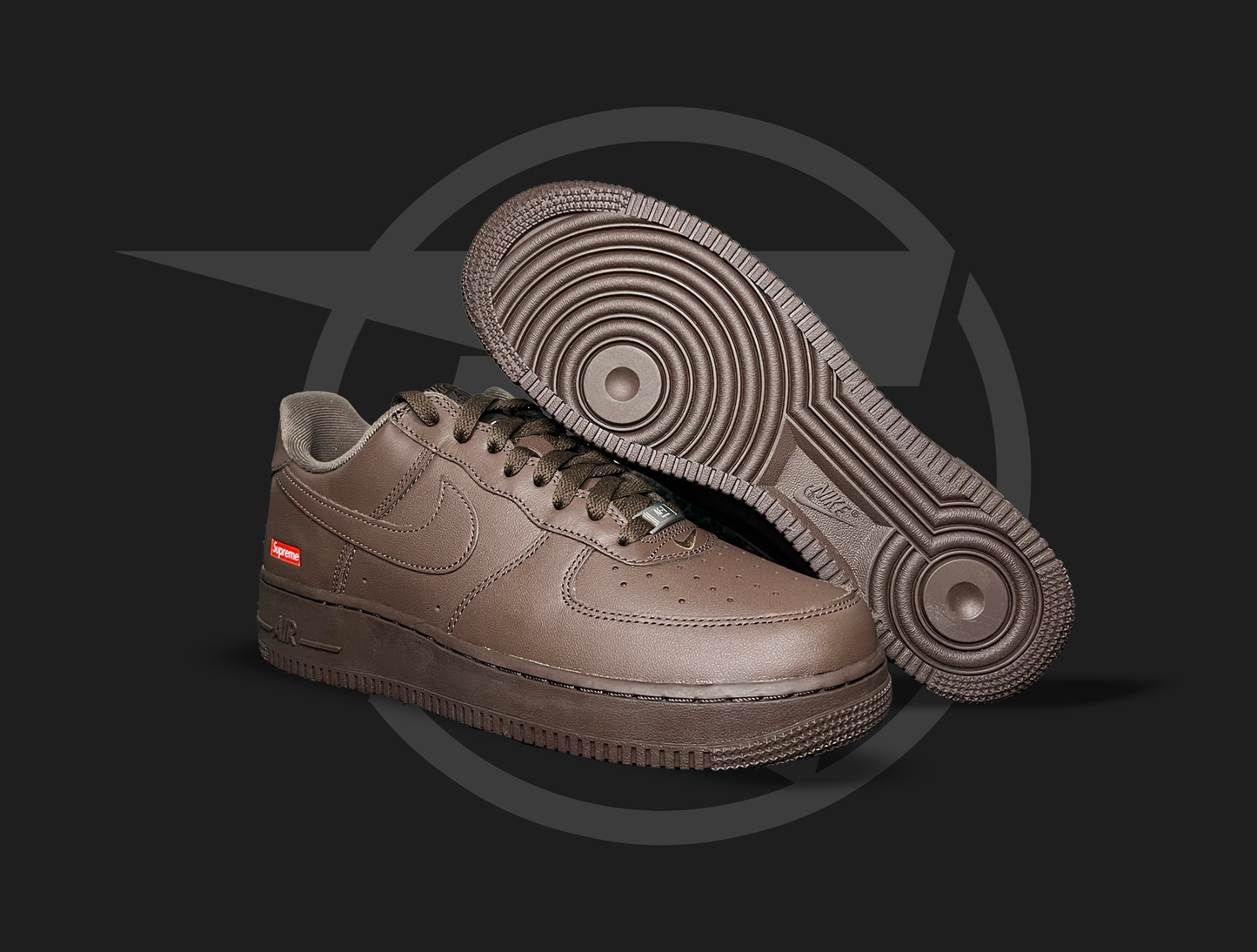 Nike Air Force 1 Supreme Baroque Brown