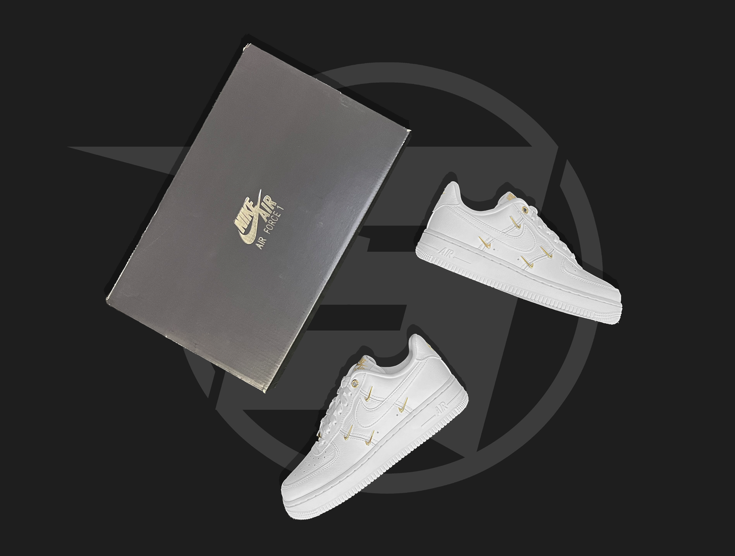 Nike Air Force 1 Sail Gold Mini Swooshes