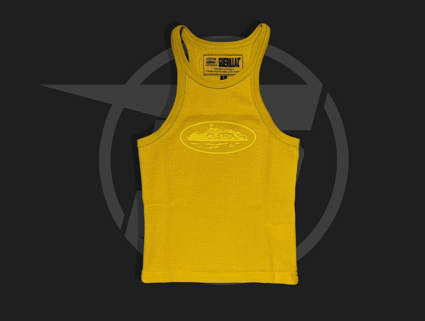 Corteiz Women's Alcatraz Tank Top Triple Yellow