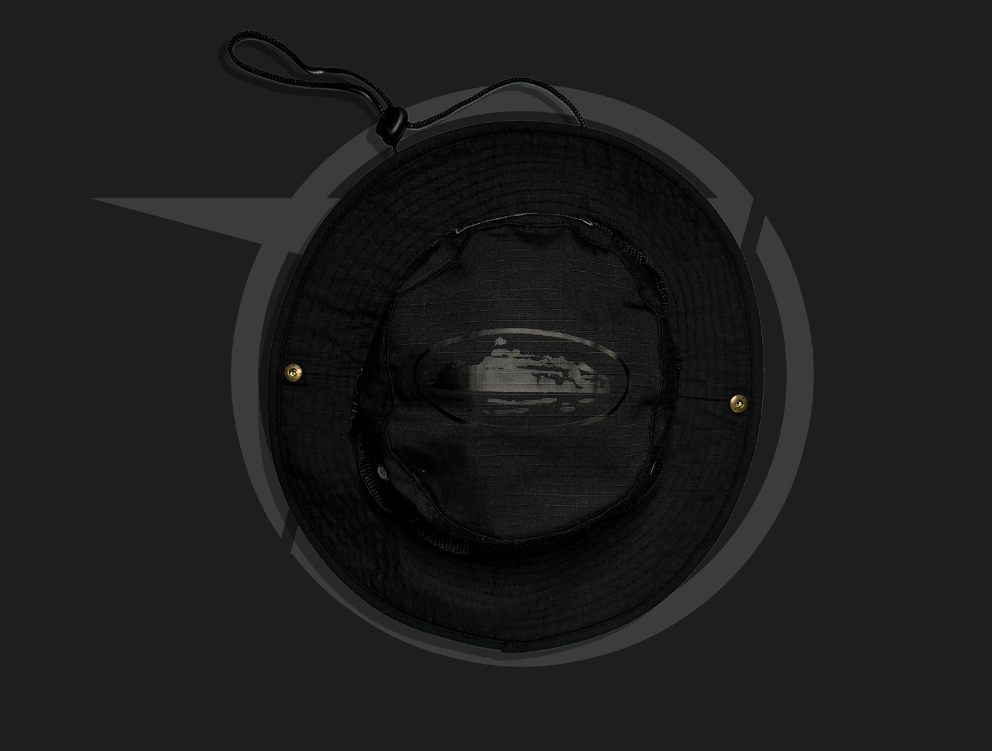 Corteiz Alcatraz Bucket Hat Triple Black