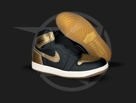 Jordan 1 Retro High OG Black Metallic Gold