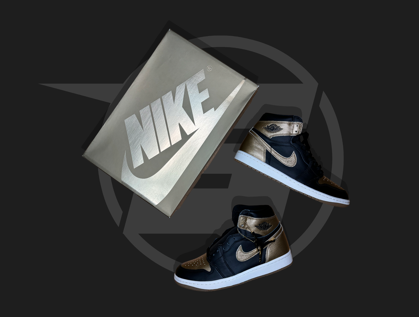 Jordan 1 Retro High OG Black Metallic Gold
