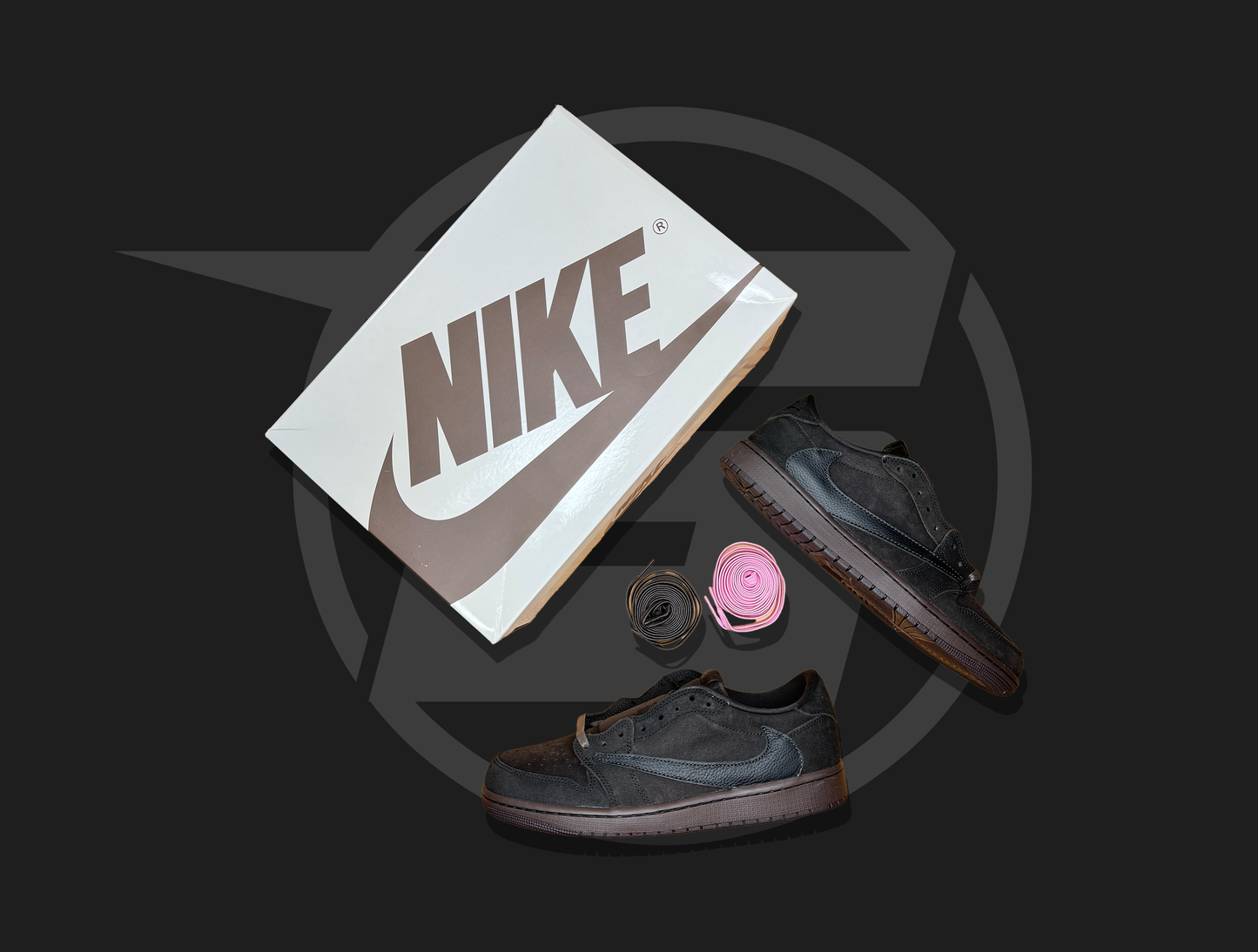 Jordan 1 Retro Low OG SP Travis Scott Velvet Brown
