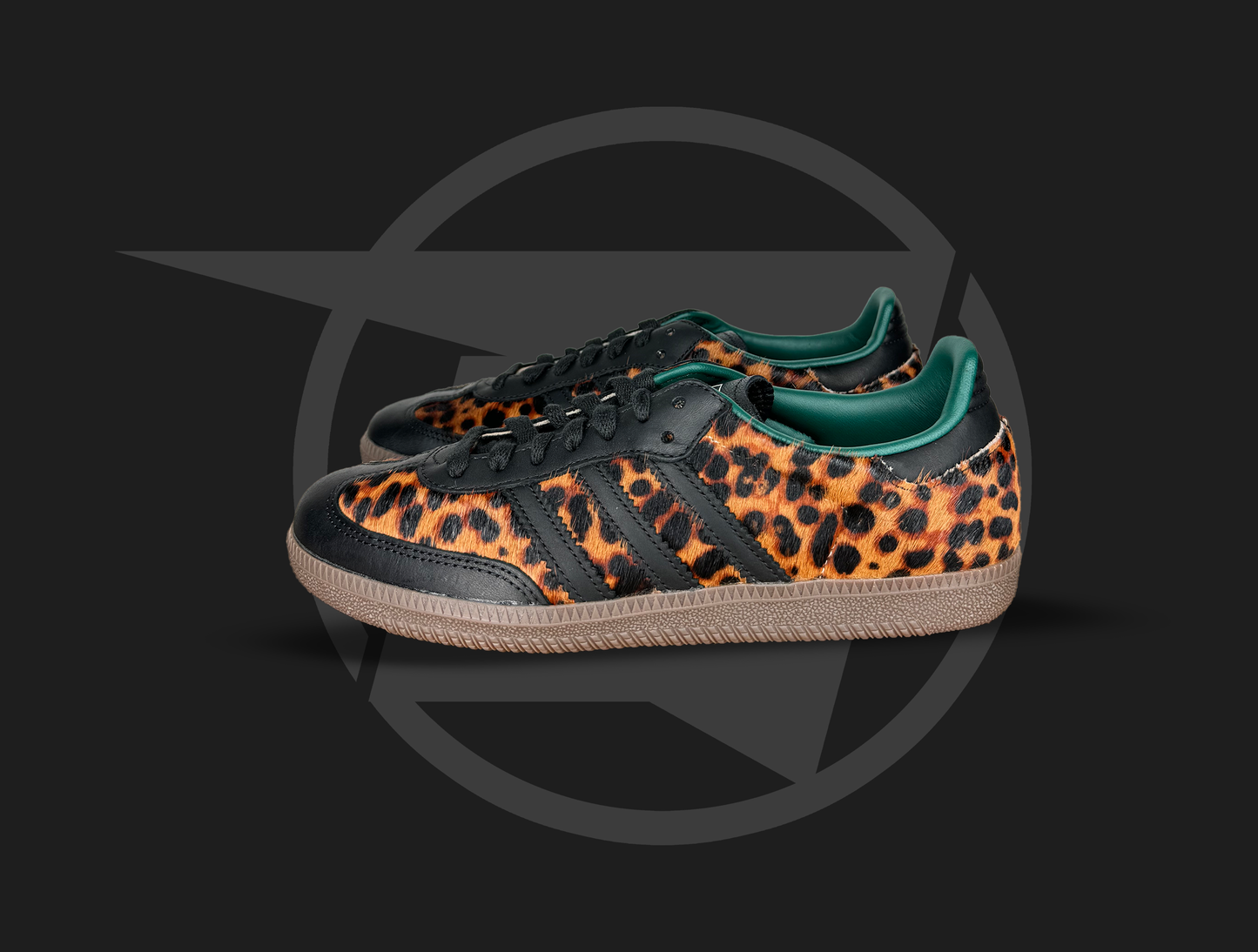 adidas Samba OG Black Green Leopard (Women's)