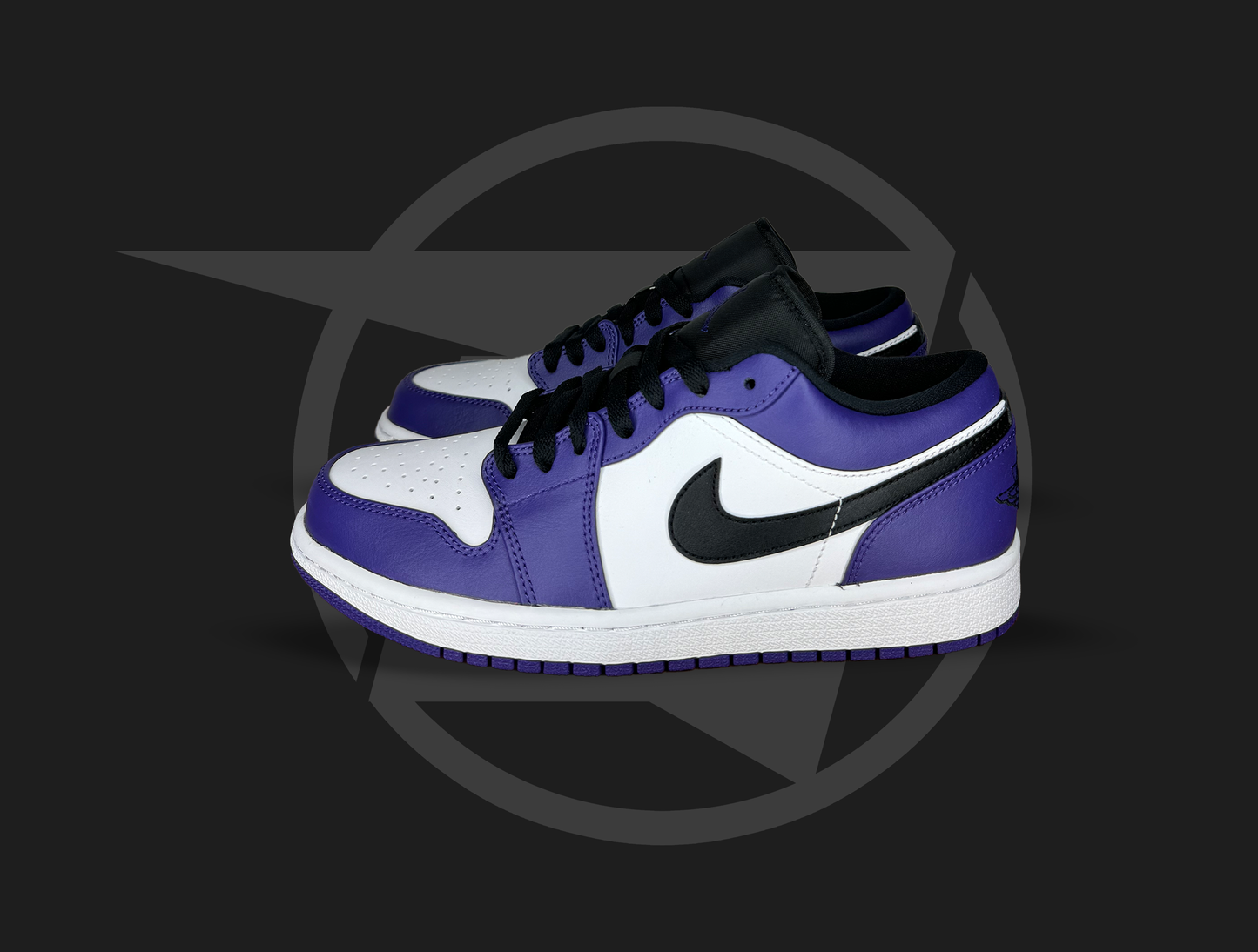 Jordan 1 Low Court Purple White (GS)