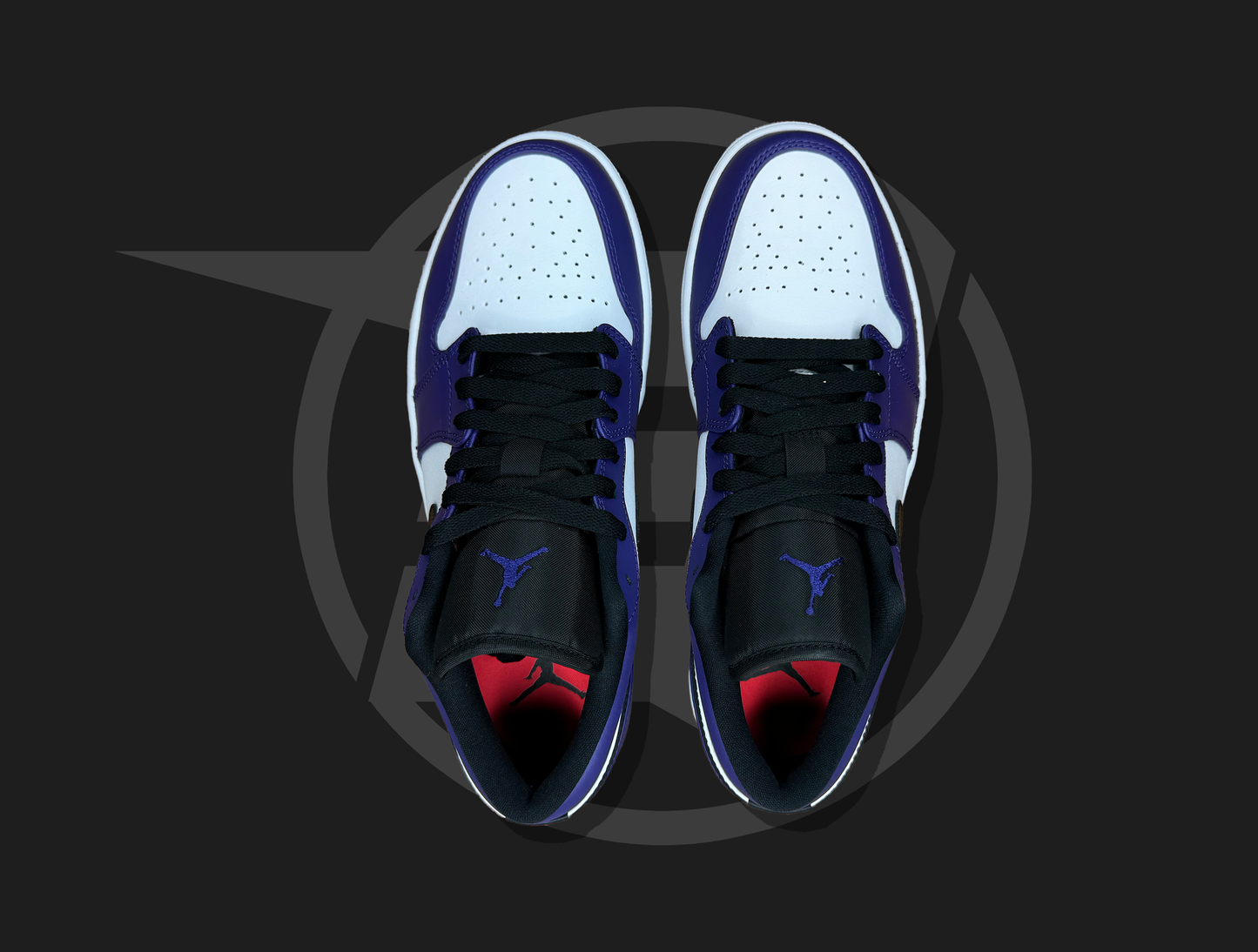 Jordan 1 Low Court Purple White (GS)
