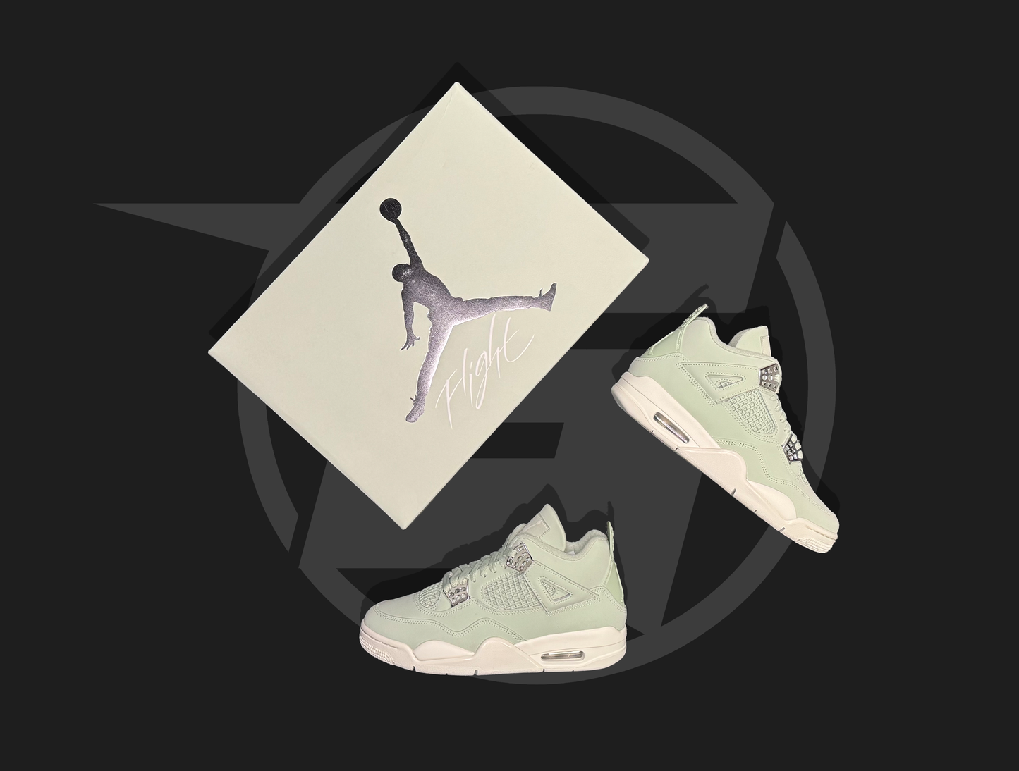 Jordan 4 Retro Seafoam Sail (Women's)