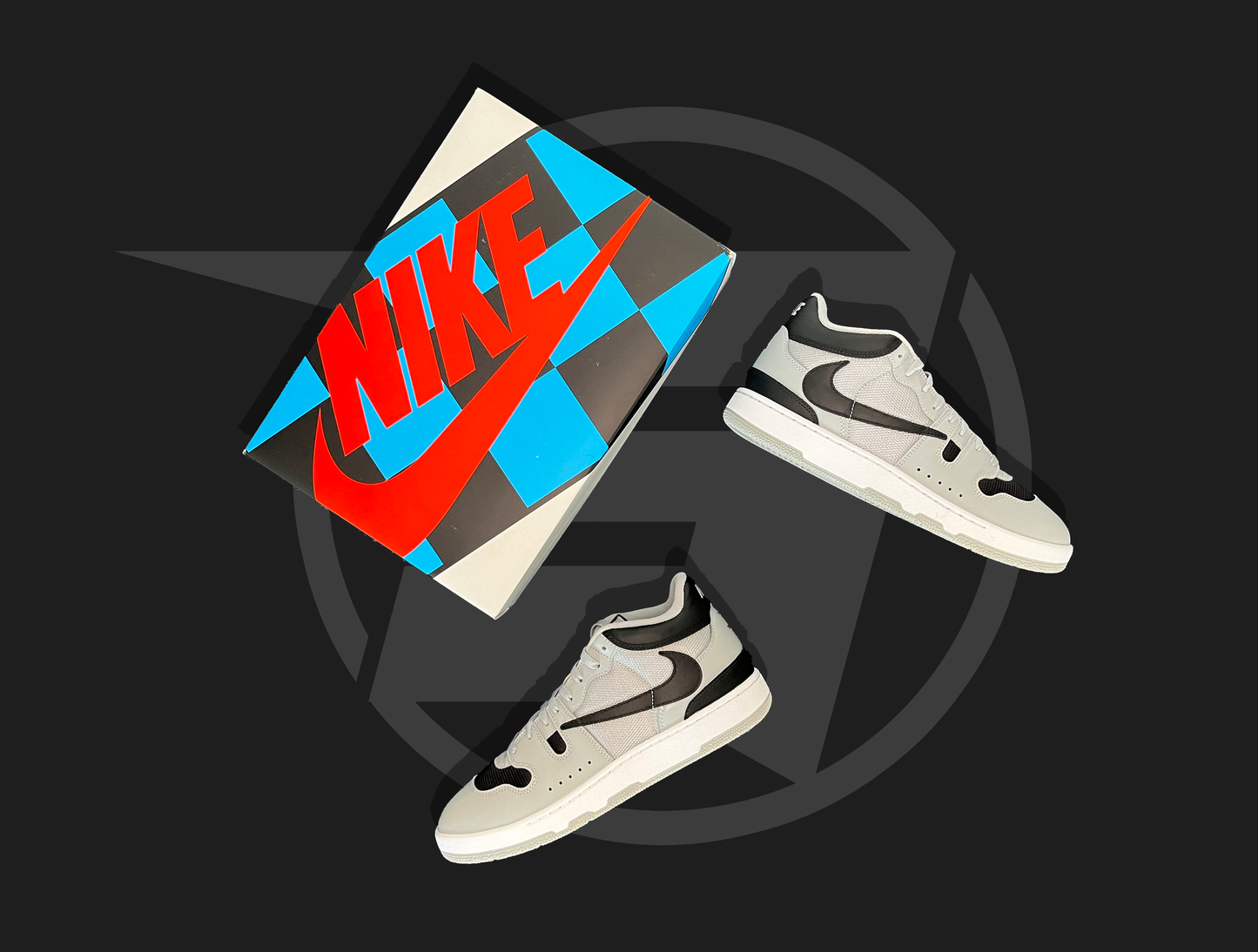 Travis Scott x Nike Mac Attack light grey