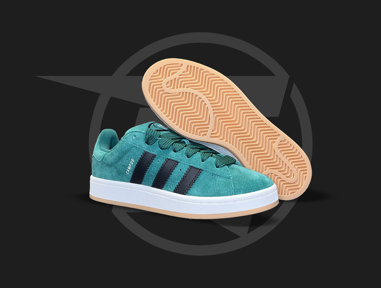 Adidas Campus 00s Collegiate Green Core Black Gum