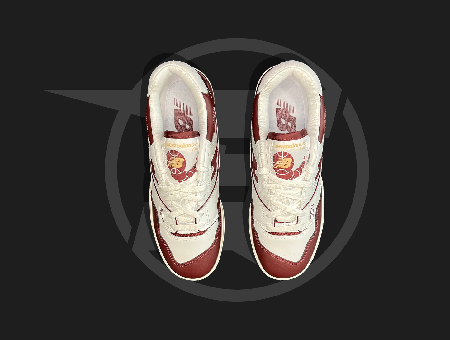 New Balance 550 White Burgundy