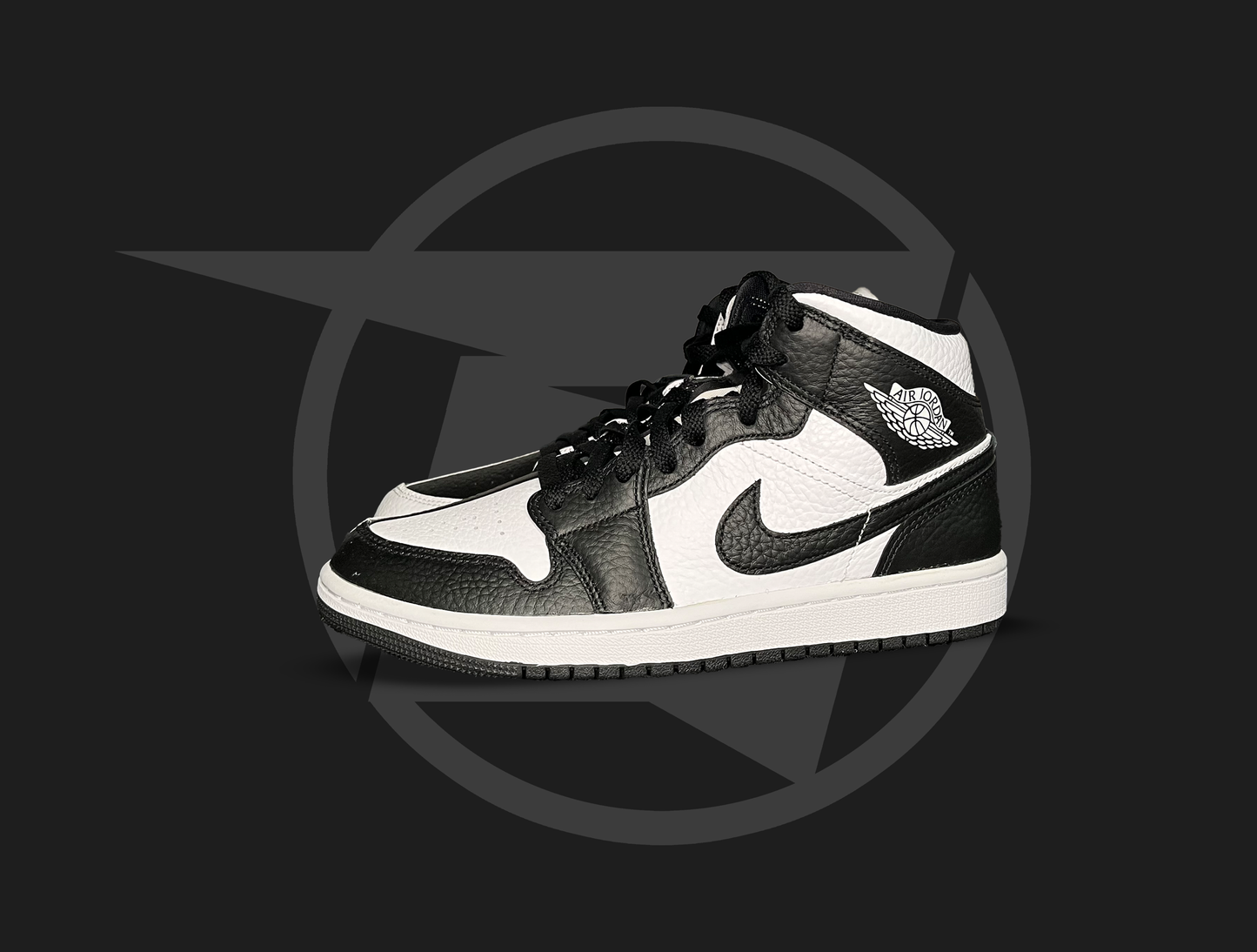 Jordan 1 Mid Split Black White