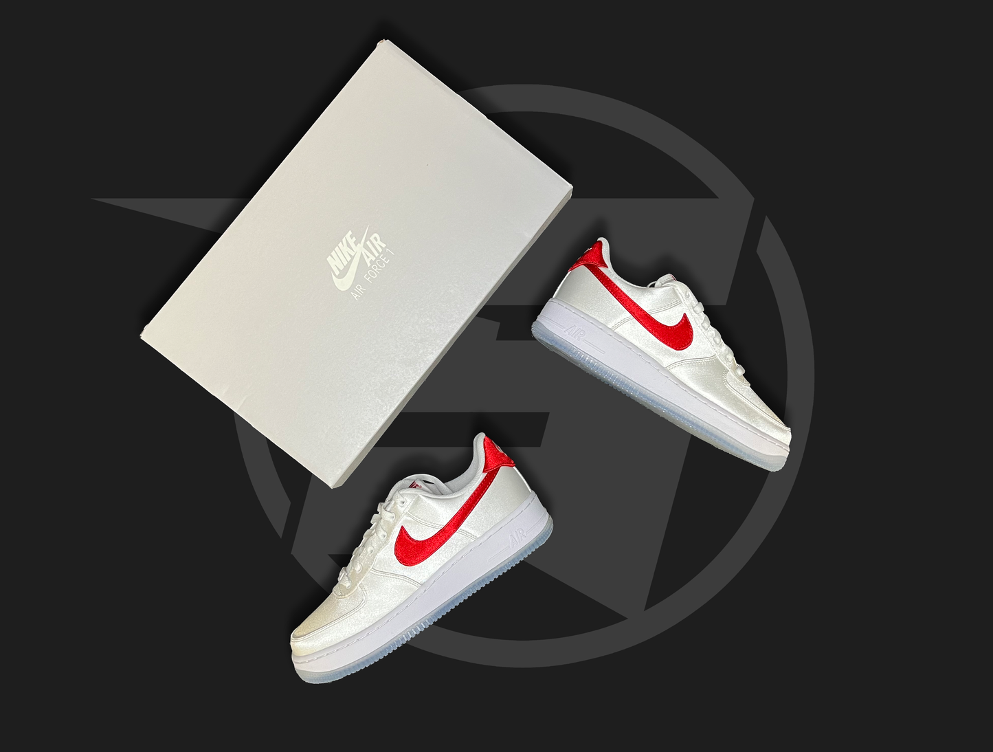 Nike Air Force 1 Satin Varsity Red