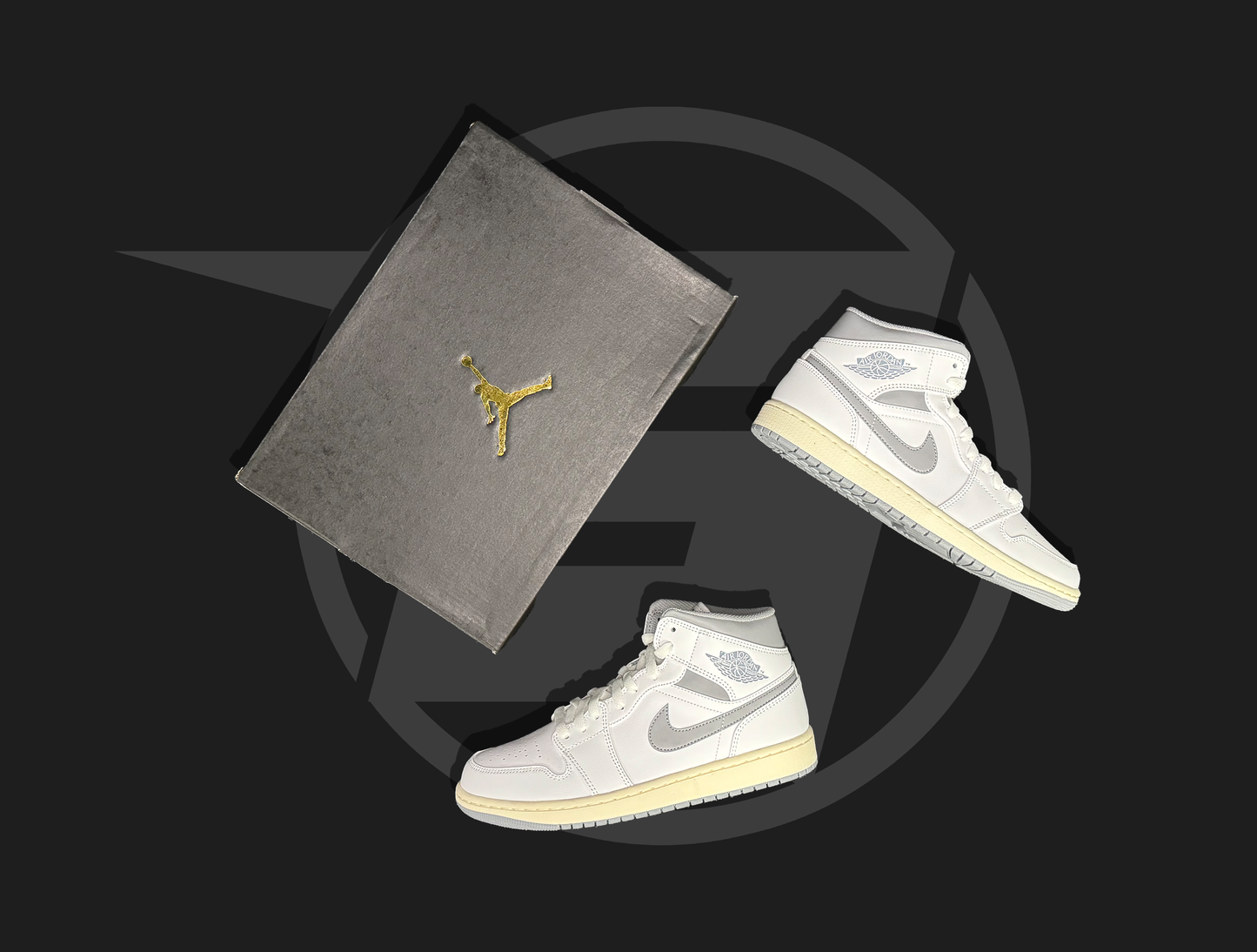 Air Jordan 1 Mid Neutral Grey (GS)