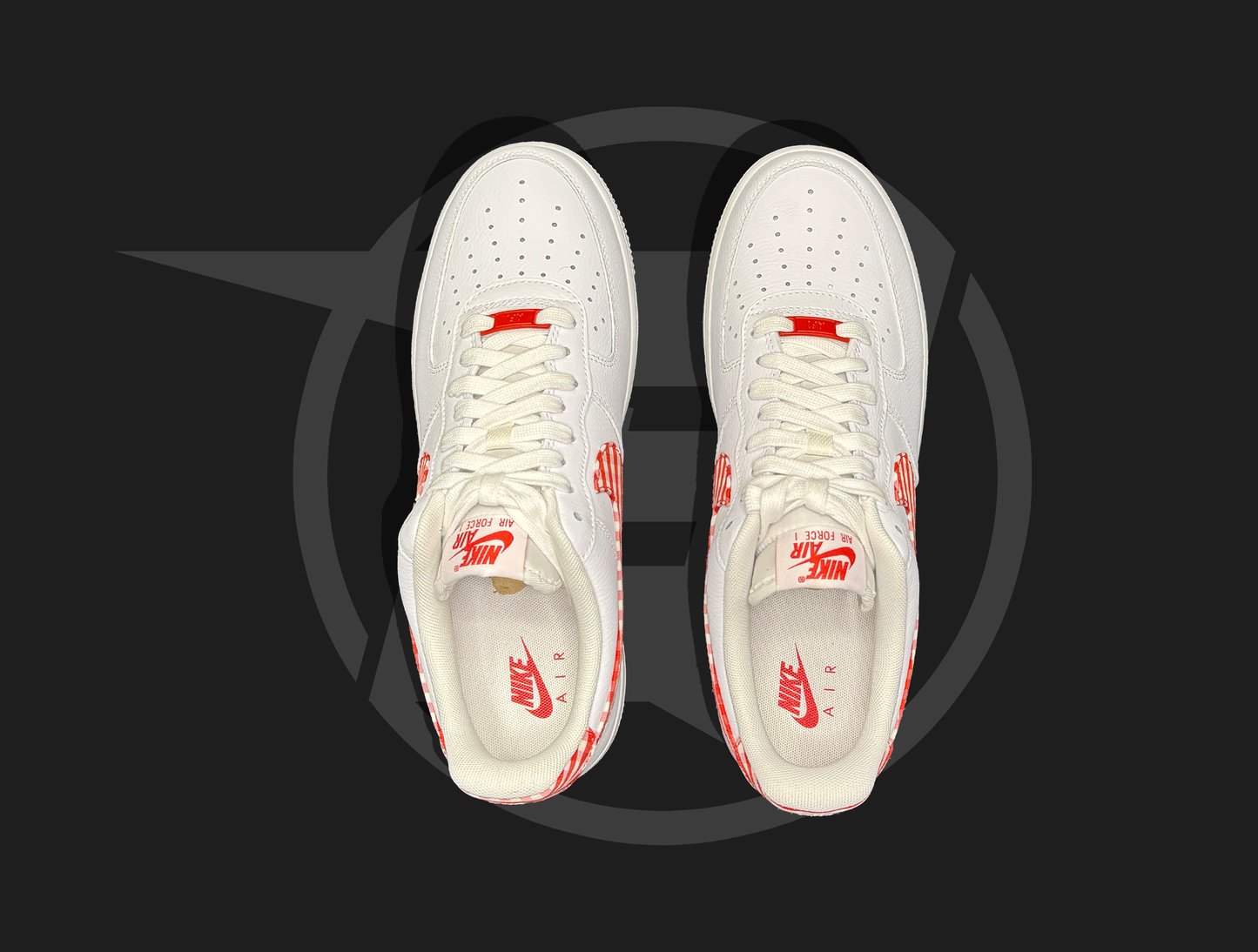 Nike Air Force 1 Low '07 Essential White Mystic Red Gingham (Women's)