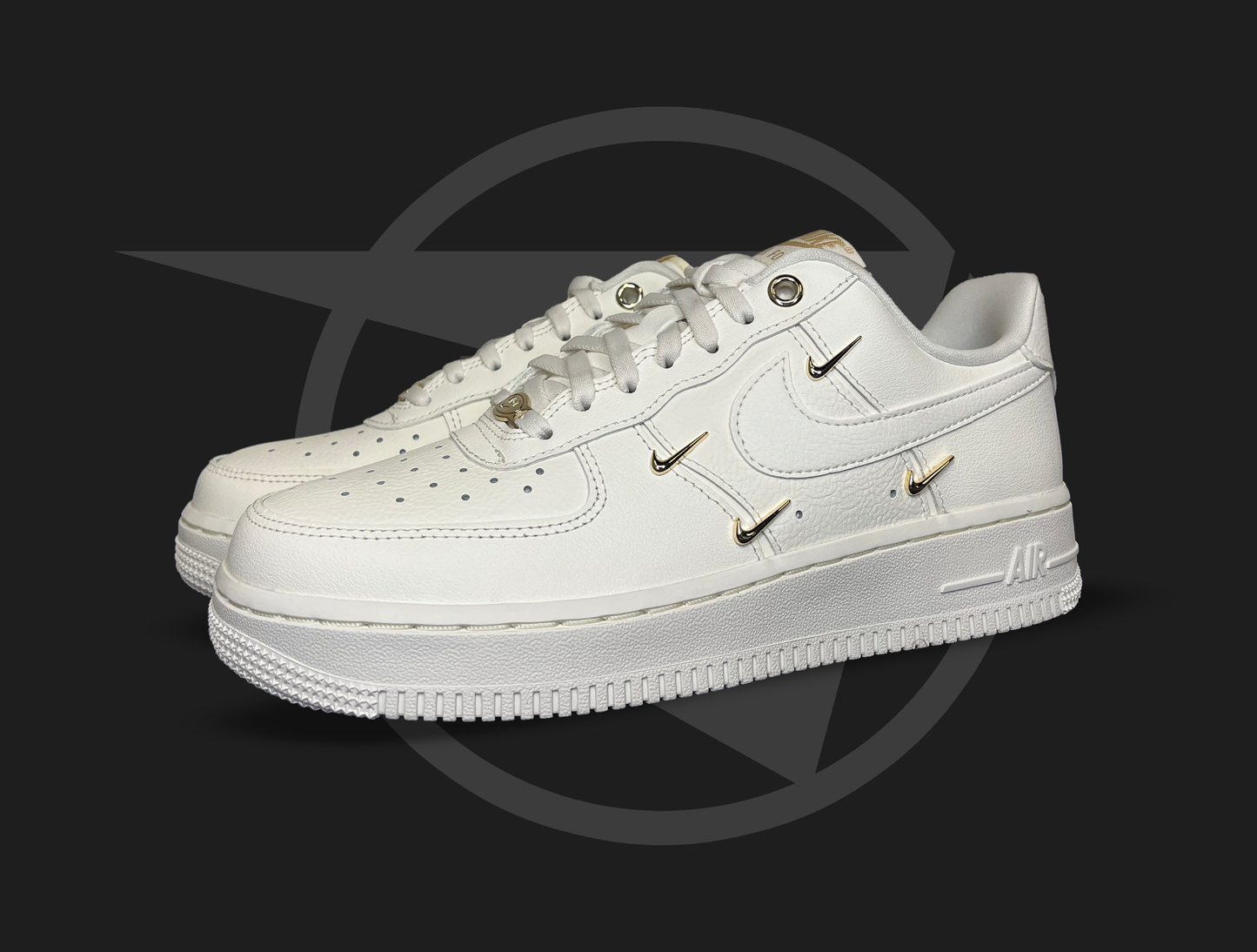 Nike Air Force 1 Sail Gold Mini Swooshes