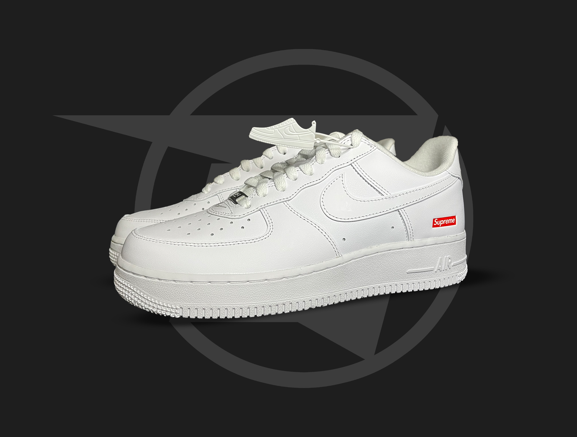 Supreme Air Force 1 Low Box Logo biele