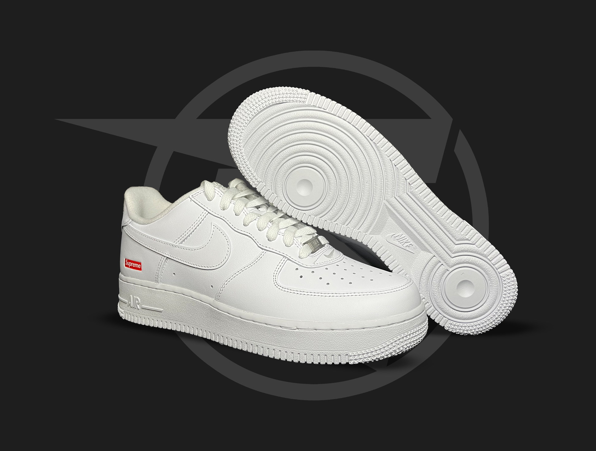 Supreme Air Force 1 Low biele